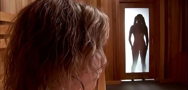  Blonde lesbian anal toyed in sauna